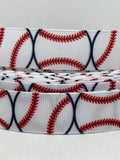 BASEBALL inspired grosgrain ribbon and/or coordinating 1" flatbacks. Perfect for bow making and many other crafts.