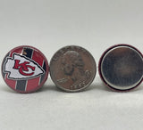 Kansas City Chiefs inspired 7/8" & 1.5" grosgrain ribbon and/or coordinating 1" flatbacks.  Perfect for bow making and many other crafts.