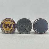 WASHINGTON COMMANDERS inspired grosgrain ribbon and/or coordinating 1" flatbacks. Perfect for hair bows and many other crafts.