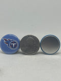 Tennessee Titans inspired grosgrain ribbon and/or coordinating 1" flatbacks.  Perfect for bow making and many other crafts.