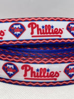 PHILADELPHIA PHILLIES  inspired grosgrain ribbon and/or coordinating 1" flatbacks. Perfect for hair bows and many other crafts.