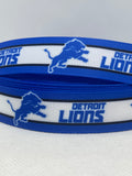 DETROIT LIONS inspired grosgrain ribbon and/or coordinating 1" flatbacks.  Perfect for bow making and many other crafts.
