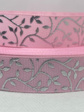 Foil embossed grosgrain ribbon and/or coordinating 1" flatbacks.  Perfect for bow making and many other crafts.