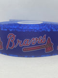 ATLANTA BRAVES inspired 1.5" grosgrain ribbon and/or coordinating 1" flatbacks. Perfect for many different crafts.