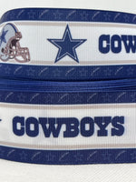 DALLAS COWBOYS inspired 7/8", 1.5" & 3" grosgrain ribbon and/or coordinating 1" flatbacks.  Perfect for bow making and many other crafts.