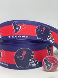 Houston Texans inspired grosgrain ribbon and/or coordinating 1" flatbacks.  Perfect for bow making and many other crafts. (Copy)