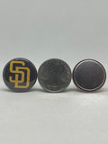 SAN DIEGO PADRES inspired grosgrain ribbon and/or coordinating 1" flatbacks. Perfect for hair bows and many other crafts.