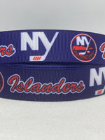 NEW YORK ISLANDERS inspired 1" grosgrain ribbon and/or coordinating 7/8" flatbacks. Perfect for hair bows and many other crafts.