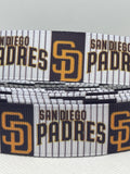 SAN DIEGO PADRES inspired grosgrain ribbon and/or coordinating 1" flatbacks. Perfect for hair bows and many other crafts.