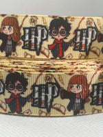 HARRY POTTER inspired grosgrain ribbon and/or coordinating 1" flatbacks. Perfect for bow making and many other crafts.