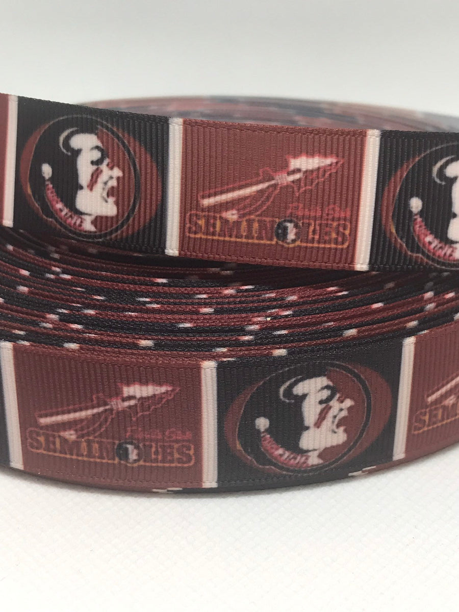 FLORIDA STATE SEMINALS inspired grosgrain ribbon and/or coordinating 1 ...