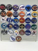 Custom snap buttons for snap jewelry. Available for all 32 teams. Custom orders welcome for your local team or school. Fits 18mm to 20 mm.