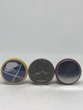 BUFFALO SABRES inspired 7/8" and 1.5"" grosgrain ribbon and/or coordinating 1" flatbacks. Perfect for hair bows and many other crafts.