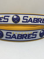 BUFFALO SABRES inspired 7/8" and 1.5"" grosgrain ribbon and/or coordinating 1" flatbacks. Perfect for hair bows and many other crafts.