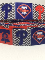 PHILADELPHIA PHILLIES  inspired grosgrain ribbon and/or coordinating 1" flatbacks. Perfect for hair bows and many other crafts.