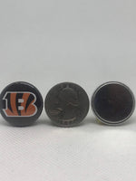 Cincinnati  Bengals inspired grosgrain ribbon and/or coordinating 1" flatbacks.  Perfect for bow making and many other crafts.