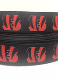 Cincinnati  Bengals inspired grosgrain ribbon and/or coordinating 1" flatbacks.  Perfect for bow making and many other crafts.