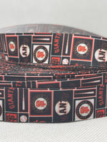 SAN FRANCISCO GIANTS inspired grosgrain ribbon and/or coordinating 1" flatbacks. Perfect for hair bows and many other cratfs.