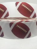 FOOTBALL inspired grosgrain ribbon and/or coordinating 1" flatbacks. Perfect for bow making and many other crafts.