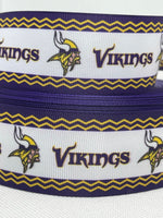 MINNESOTA VIKINGS inspired grosgrain ribbon and/or coordinating 1" flatbacks. Perfect for bow making and many other crafts.