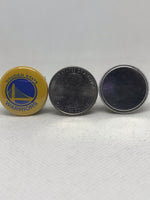 GOLDEN STATE WARRIORS  inspired grosgrain ribbon and/or coordinating 1" flatbacks. Perfect for bow making and many other crafts.