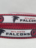 Atlanta Falcons inspired grosgrain ribbon and/or coordinating 1" flatbacks.  Perfect for bow making and many other crafts.