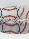 BASEBALL inspired grosgrain ribbon and/or coordinating 1" flatbacks. Perfect for bow making and many other crafts.