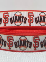 SAN FRANCISCO GIANTS inspired grosgrain ribbon and/or coordinating 1" flatbacks. Perfect for hair bows and many other cratfs.