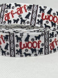 PET/DOG inspired grosgrain ribbon and/or coordinating 1" flatbacks.  Perfect for pet collars and many other crafts.