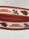 Arizona Cardinals inspired grosgrain ribbon and/or coordinating 1" flatbacks.  Perfect for bow making and many other crafts.