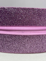 Solid glittered grosgrain ribbon.  Perfect for bow making and many other crafts.