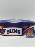 PHOENIX SUNS inspired 7/8" & 1.5"  grosgrain ribbon and/or coordinating 1" flatbacks. Perfect for hair bows and many other crafts.