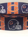 Chicago Bears inspired grosgrain ribbon and/or coordinating 1" flatbacks. Perfect for bow making and many other crafts.