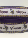 MINNESOTA VIKINGS inspired grosgrain ribbon and/or coordinating 1" flatbacks. Perfect for bow making and many other crafts.