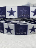 DALLAS COWBOYS inspired 7/8" & 1.5" grosgrain ribbon and/or coordinating 1" flatbacks.  Perfect for bow making and many other crafts.