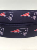 New England Patriots inspired grosgrain ribbon and/or coordinating 1" flatbacks. Perfect for bow making and many other crafts.