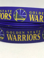 GOLDEN STATE WARRIORS  inspired grosgrain ribbon and/or coordinating 1" flatbacks. Perfect for bow making and many other crafts.