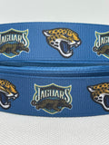 JACKSONVILLE JAGUARS inspired grosgrain ribbon and/or coordinating 1" flatbacks.  Perfect for bow making and many other crafts.