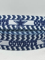 DALLAS COWBOYS inspired 7/8" & 1.5" grosgrain ribbon and/or coordinating 1" flatbacks.  Perfect for bow making and many other crafts.