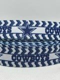 DALLAS COWBOYS inspired 7/8" & 1.5" grosgrain ribbon and/or coordinating 1" flatbacks.  Perfect for bow making and many other crafts.