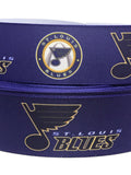 ST LOUIS BLUES inspired grosgrain ribbon and/or coordinating 1" flatbacks. Perfect for hair bows and many other crafts.