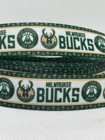 MILWAUKEE BUCKS inspired grosgrain ribbon and/or coordinating 1" flatbacks. Perfect for bow making and many other crafts.