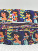 PRINCESS JASMINE inspired grosgrain ribbon and/or coordinating 1" flatbacks. Perfect for bow making and many other crafts.