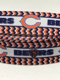 Chicago Bears inspired grosgrain ribbon and/or coordinating 1" flatbacks. Perfect for bow making and many other crafts.