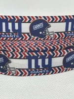 New York Giants inspired grosgrain ribbon and/or coordinating 1" flatbacks.  Perfect for bow making and many other crafts.