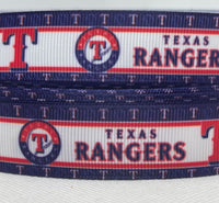 TEXAS RANGERS inspired grosgrain ribbon and/or coordinating 1" flatbacks. Perfect for hair bows and many other cratfs.