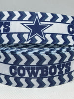 DALLAS COWBOYS inspired 7/8" & 1.5" grosgrain ribbon and/or coordinating 1" flatbacks.  Perfect for bow making and many other crafts.