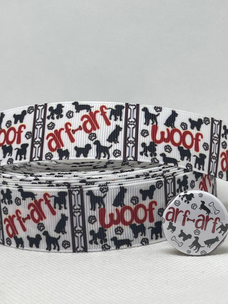 Grosgrain ribbon top dog collars