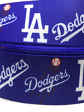 Los Angeles Dodgers inspired grosgrain ribbon and/or coordinating 1" flatbacks. Perfect for hair bows and many other crafts.