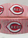 CINCINNATI REDS inspired grosgrain ribbon and/or coordinating 1" flatbacks.  Perfect for bow making and many other crafts.